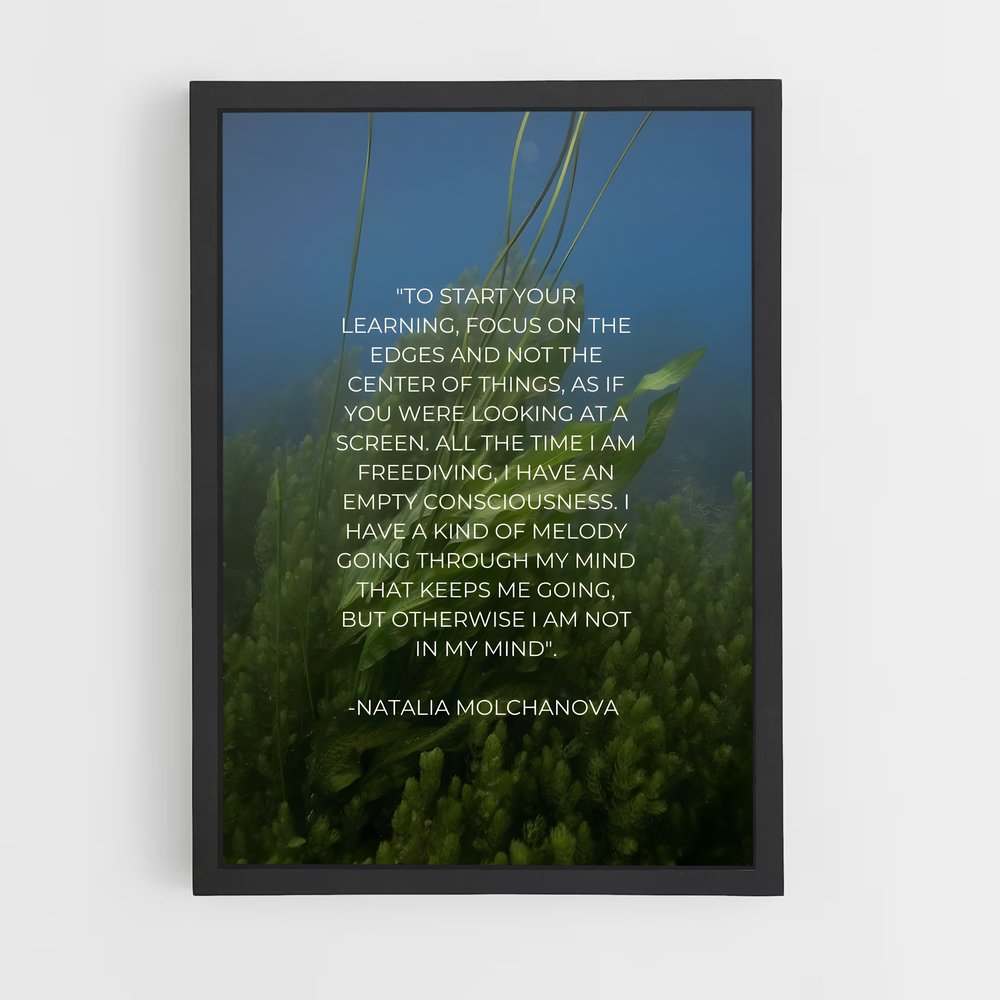 Poster Profondeur Éternelle – affiche Plongée en apnée (vue 2)